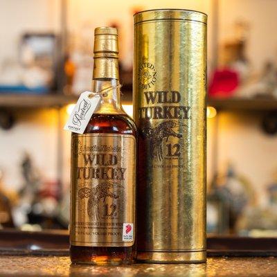 1990 Wild Turkey Cheesy Gold Foil