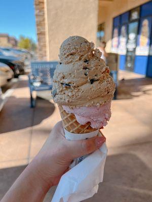 Yum! Coffee chocolate chips and strawberry!