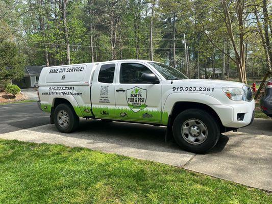 One of our service trucks