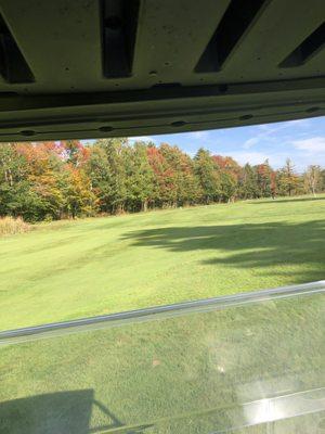 13 th hole dogleg left- colors beginning to pop