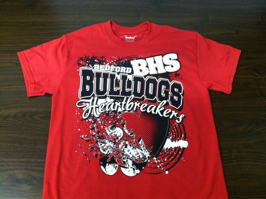 Bedford Bulldogs Heartbreakers shirt. #Cheer #Cheerleaders