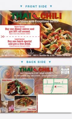 Restaurant Marketing Postcard sample