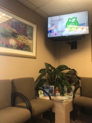 Waiting room TV