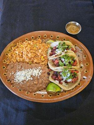 Taco Combo Al Pastor.