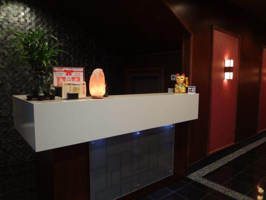 Front desk in lobby