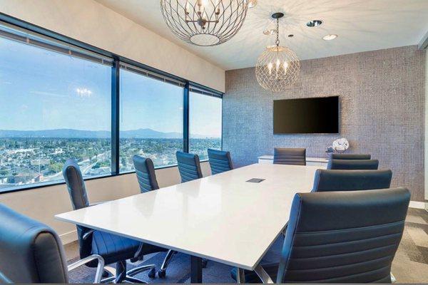 The large conference room at 17011 Beach Boulevard, Suite 900 Huntington Beach, Ca