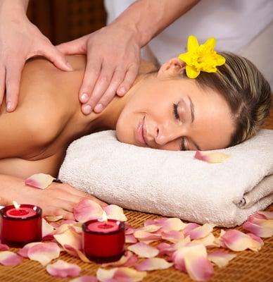 Young Woman getting a massage