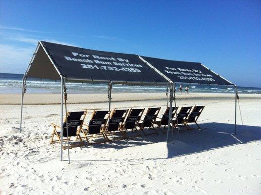 10' x 20' Beach Canopy & 8 Chair Package