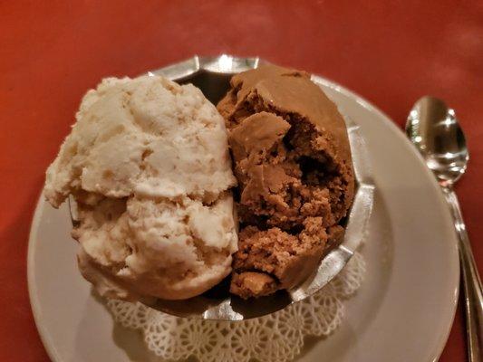 Toasted Coconut and Coffee Ice Cream (made in house)