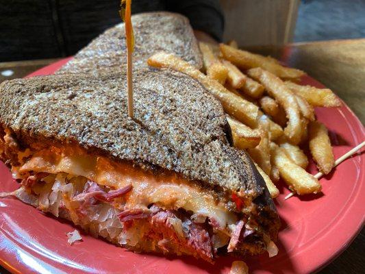 The BRG Reuben with crispy fries