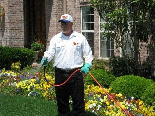 An Environmentally Safe pest control perimeter treatment in Rock Hill South Carolina.