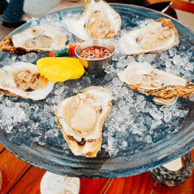 Crisp, cold, fresh oysters.  Sinfully delicious