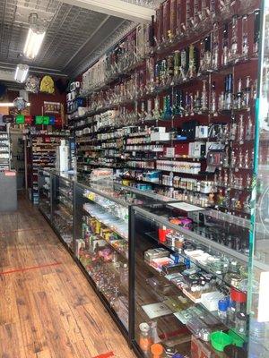 Bongs, rigs , water pipes, rolling paper, tobacco and much much more.