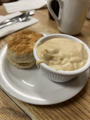 Biscuits with gravy