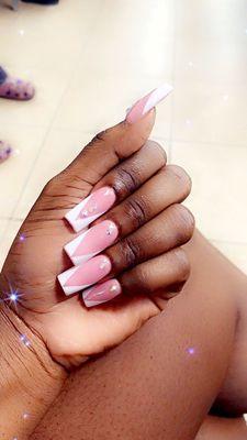 Acrylic French tips