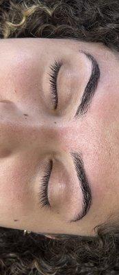 Eyebrows after threading