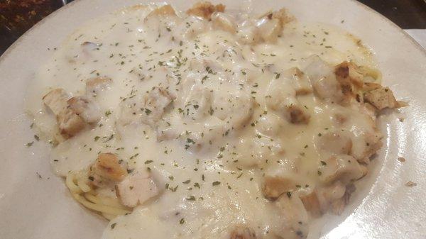 Chicken Alfredo. Did not enjoy.