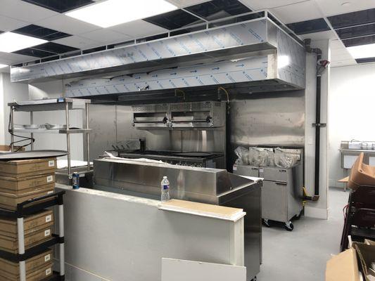 Kitchen hood for the new Carmengios Italian bistro in Richmond