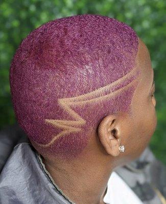 Women's haircut, color, and design