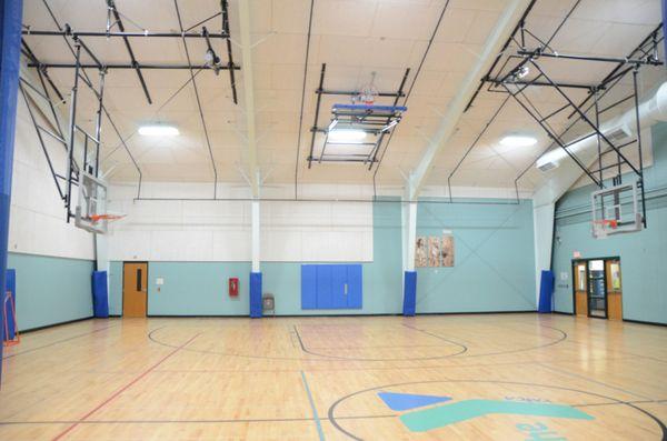 Did you know basketball was invented at the YMCA? It seems appropriate that you would play the sport here in our basketball gym.