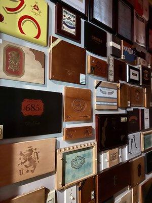 Wall of Cigar box tops!