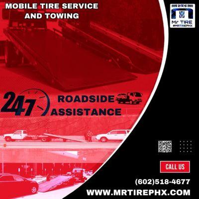 Roadside assistance and towing 24/7