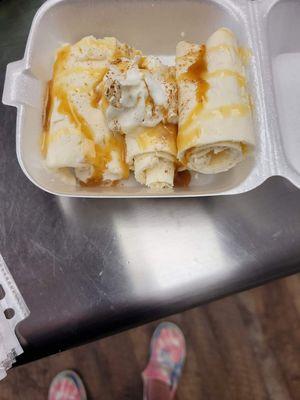 Honeybun rolled ice cream