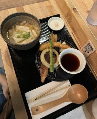 Himokawa Udon in Broth