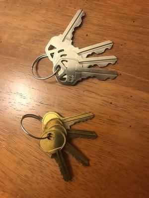 My new keys