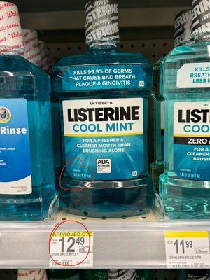 $12.49 for the 50oz listerine!! Total madness!