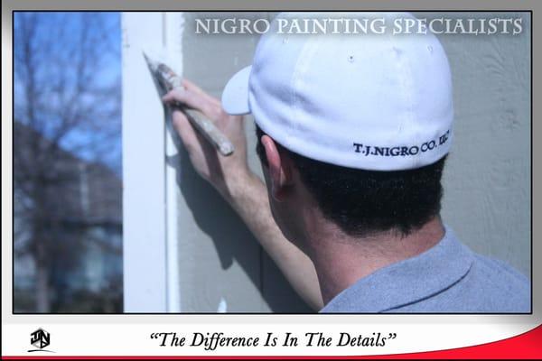 Nigro Painting Specialists house painting company in overland park exterior painting and wood rot repair in lees summit.