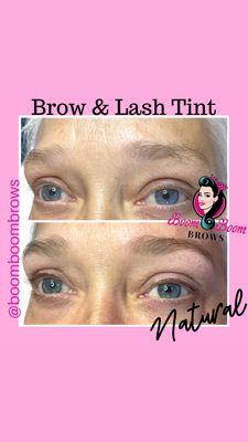 Brow wax and tint $30   You want Natural--- We do Natural