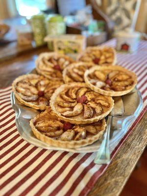 Apple tartlets for breakfast