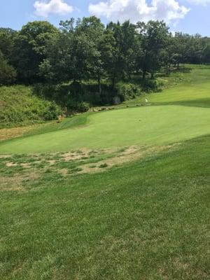 Rough on the Greens :(
 Makes for a long day when you five putt