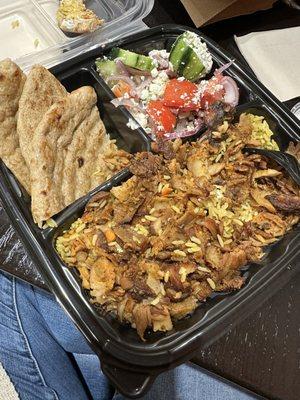 Chicken gyro platter