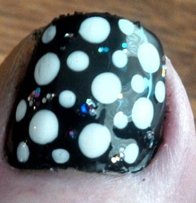 I love it...Nancy did an awesome job!  That's my big toe!!!