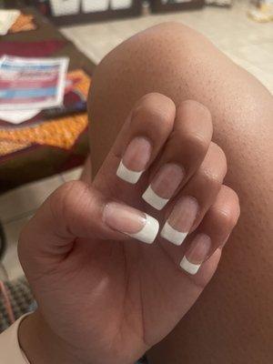 Gel French tip, this took 3.5 hrs!!!