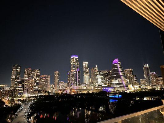 Backdrop of the best views from n the city, overlooking verdant parkland, Lady Bird Lake, and Downtown Austin