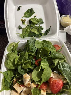 Spinach strawberry salad