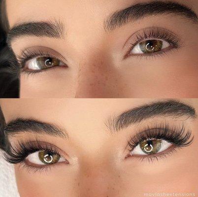 Classic/Volume Mixed Set | Eyelash Extensions Studio City text or call 818-255-6505 to book