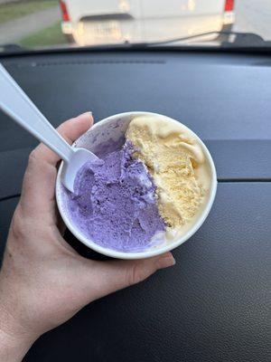 Ube and mango