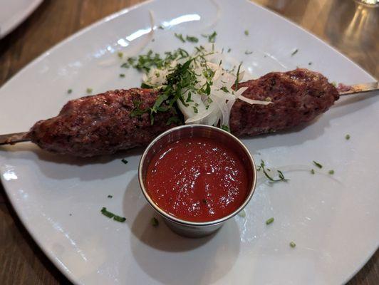 Lula kebab (ground beef and lamb)