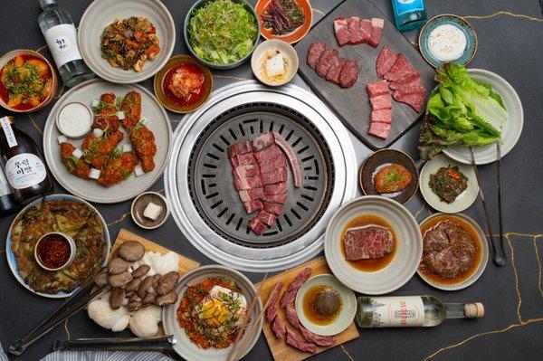 Korean BBQ Spread