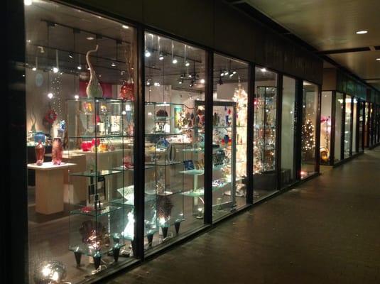 Strolling Down Houston Street, You'll Find Gallery Vetro's Enticing Illuminated Storefront Impossible To Resist