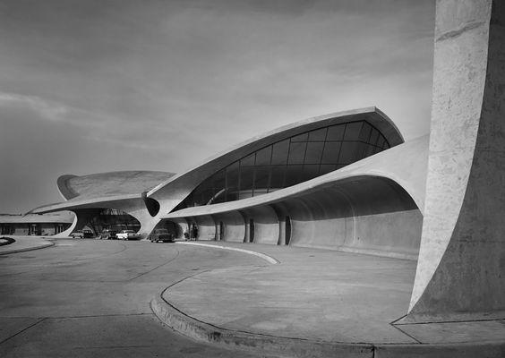 The TWA terminal at JFK airport. It was built in 1959, & it was no longer used by 2001. NYC.