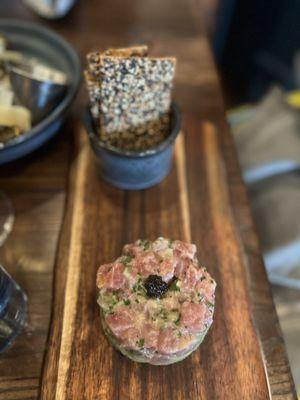 Tuna tartare and caviar