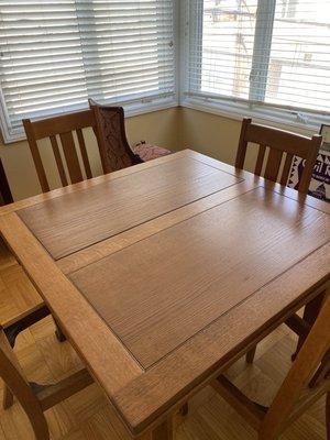 Refinished table and chairs