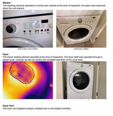 They included photos of the areas tested, including infrared pictures!