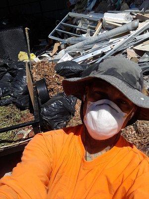 Some of my clients and friends asked me what I do with the  trash... Well here's me at the dump