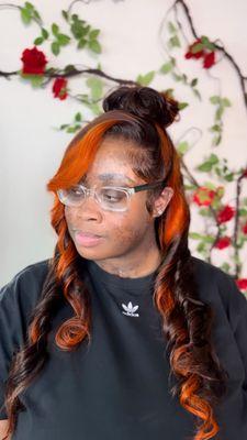 Perfect Up do Wig install at Diva Rose Hair Lounge. Hair Salon Located in Los Angeles Sylmar